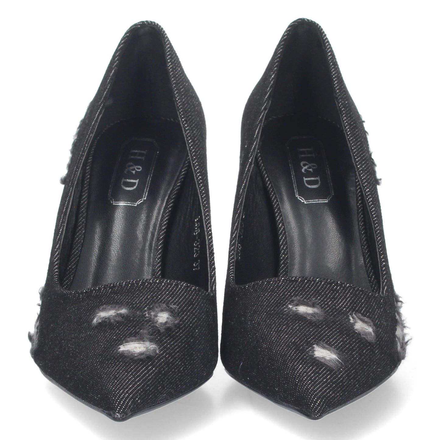 Zapato de Salon para Mujer  con Tacon  Comodo  de Punta Fina  Estampado Roto  sin Cierre  Ajustado al Pie